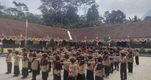 Wujudkan Karakter Hebat, Pramuka SD Negeri Melung Konsisten Latihan Baris-Berbaris